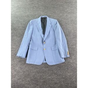 Princeton Clothing Co Blazer 40 R Blue Wool Gold Buttons University Wimbledon